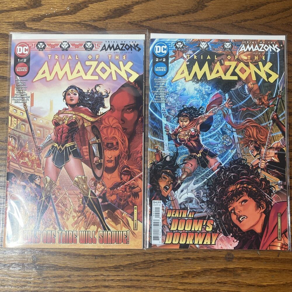Trial of the Amazons Complete Set DC #1 & 2 Covers A 2022